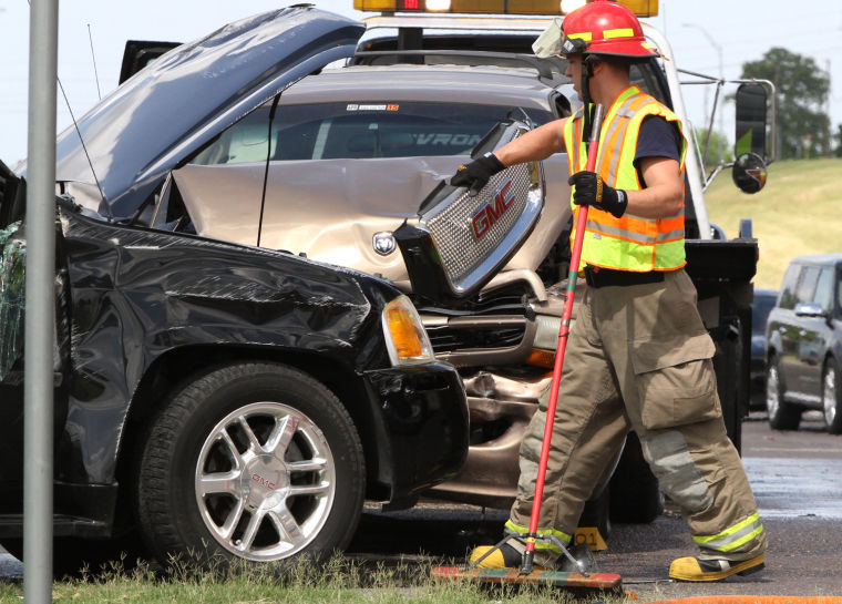 Two-vehicle crash in Heights